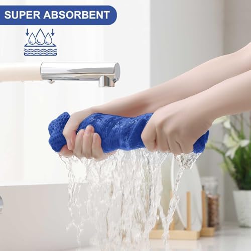 Homaxy 10 Pack 100% Cotton Kitchen Towels and Dishcloths Set - Image 3