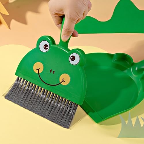 Mini Dustpan and Brush Set, Cartoon Small Broom and Dustpan Cleaning Set Hand - Image 3