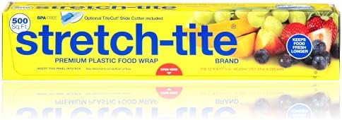 Stretch-Tite Premium Plastic Food Wrap, 500 Sq. Ft., 516.12-Ft. x 11.5/8-Inch by Stretch-Tite