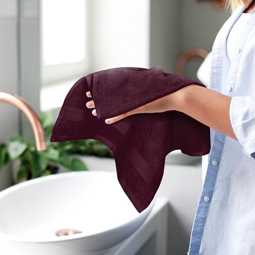GLAMBURG Ultra Soft 6-Piece Hand Towel Set 16x28-100% Ringspun Cotton - Image 5