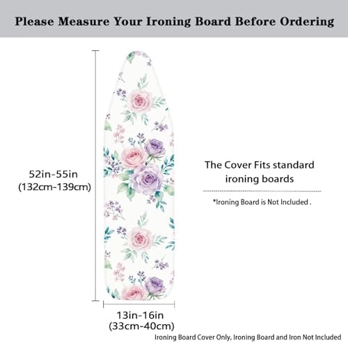 Rose Ironing Board Cover, Fits Most Standard Boards, Dustproof Ironing Accessory - Image 5