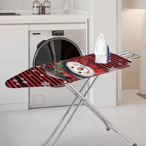 Xmas Ironing Board Cover Christmas Snowman Resist Scorching Extra Wide Ironing - Image 2