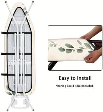 Nuxovilar Eucalyptus Leaves Ironing Board Cover 15x54 Polyester - Image 5