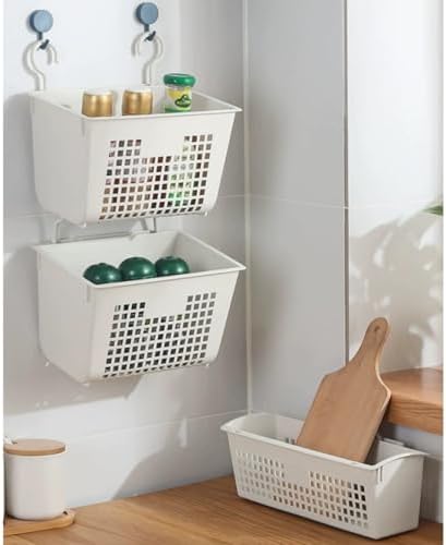 3PCS Plastic Hanging Baskets for Shower, Hanging Basket Organizer - Image 7