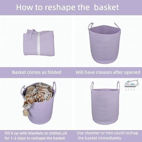 XUANGUO Rope Laundry Basket Hamper - Image 7