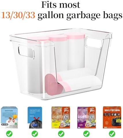 Delamu 3 Pack Trash Bag Dispenser, Stackable Garbage Bag Holder - Image 5