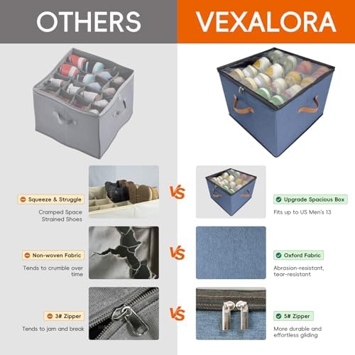 Shoe Organizer for Closet, 2 Pack Shoe Storage Bins - Image 5