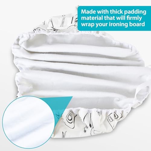 Seiritex Extra Wide Ironing Board Cover and Pad 18 x 54 inch Heat Reflective - Image 4