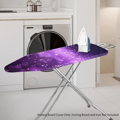 Ironing Board Cover Universal Stretchy Stain Reisstant Purple Starry Sky Cover - Image 2