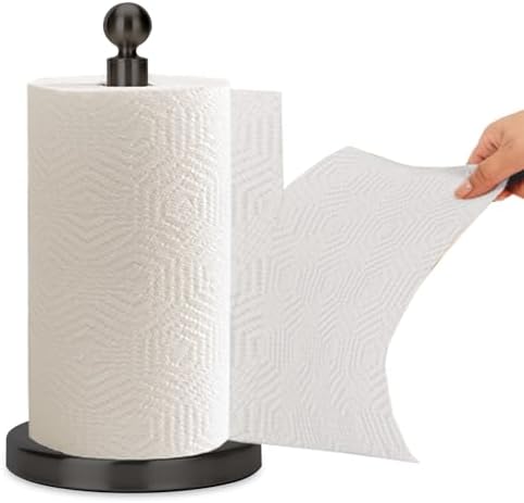 Kalitro Paper Towel Holder Countertop, Standing Paper Towel Roll Holder by Kalitro