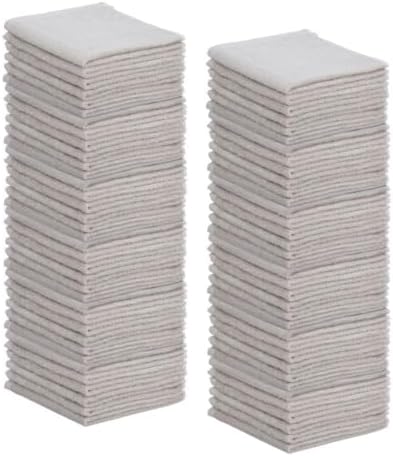 Superio Cotton Terry Washcloths Grey Towels 100% Cotton Cleaning Cloth 16" Rags by Superio