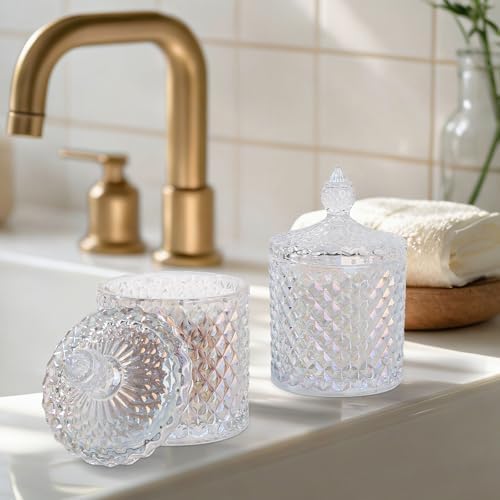 2 Pack Qtip Holder Apothecary Jars - Image 2