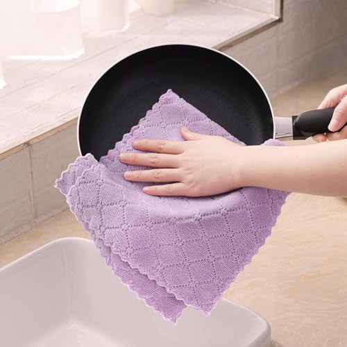 Homaxy 12 Pack Super Soft Absorbent Dish Towels - Image 4