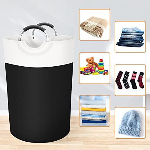 BlissTotes 75L Laundry Basket, Freestanding Collapsible Hamper - Image 4
