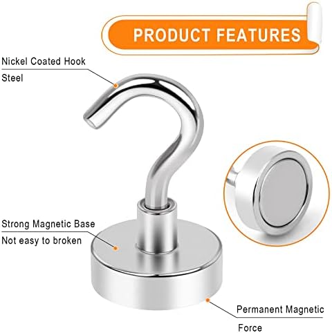 MIKEDE Magnetic Hooks 30lbs Strong Magnets Hook 36 Pack - Image 5