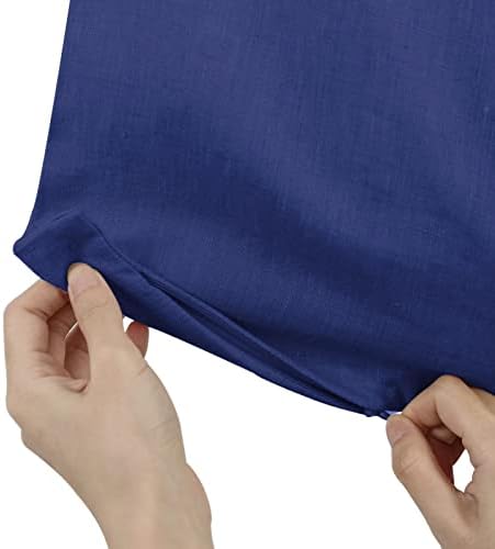 Amazhiyu Pure Linen Over The Door Laundry Hanging Hamper Bag - Image 3