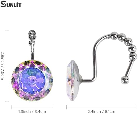 Sunlit Luxury Design Round Diamond Crystal Gem Bling - Image 2