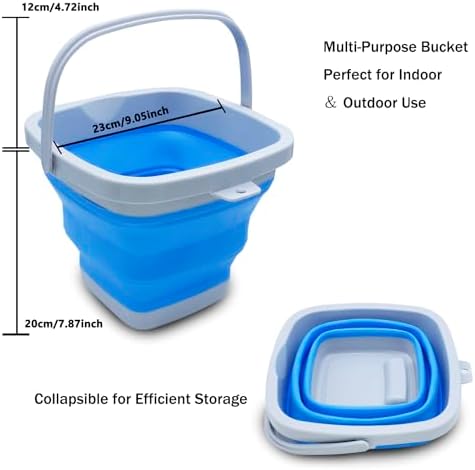 CHILDLION Collapsible Bucket 5L, Foldable Mop Bucket Car Wash Buckets - Image 4