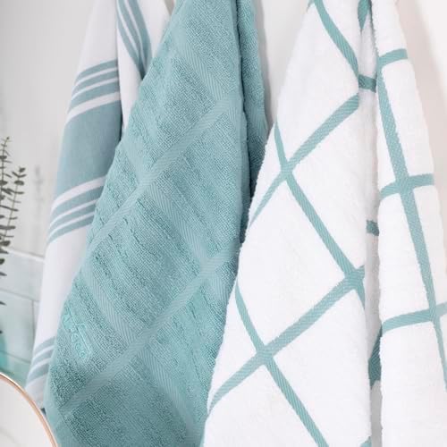 All-Clad Solid & Coordinate Kitchen Towels: Highly Absorbent, Super Soft Long - Image 5