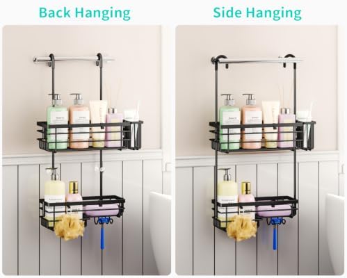 HapiRm Hanging Shower Caddy – For Renters & Small Bathrooms, Fits Shower - Image 3