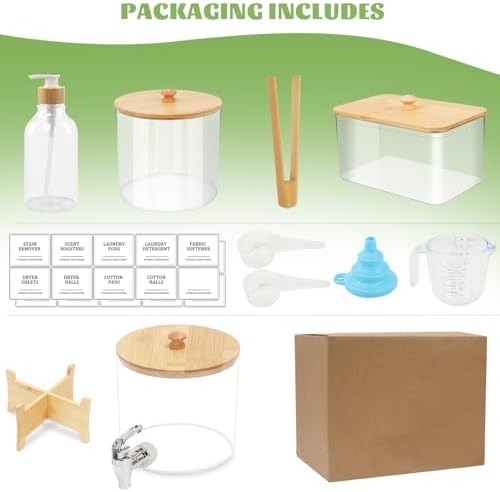Laundry Room Organization Set 12, Laundry Pods Container & Dryer Sheet Holder - Image 2