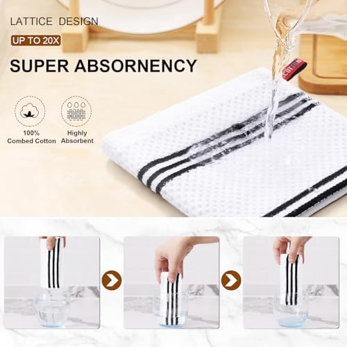 Mordimy Cotton Weave Dish Cloths, 6 Pack - Image 3