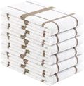 Homaxy Terry Stripe Kitchen Towels 18"x28", 6 Pack by Homaxy