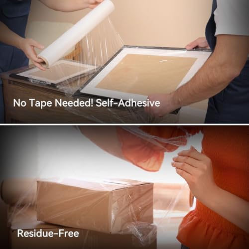 18" x 1500' Plastic Stretch/Shrink Wrap Roll - Image 6