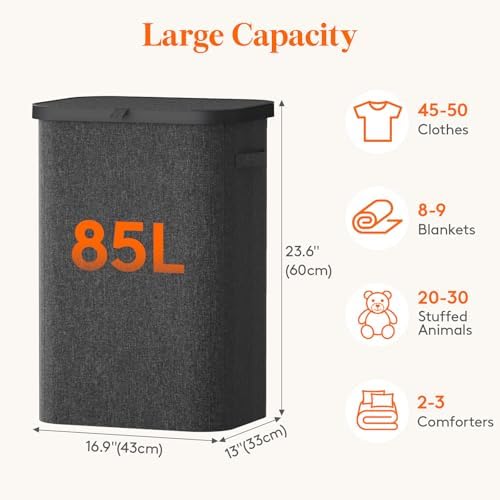 Lifewit 85L Large Laundry Basket - Image 3
