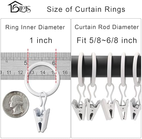 LLPJS 100 Pack Curtain Rings - Image 3