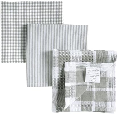 LANE LINEN 100% Cotton Kitchen Dish Cloths, Ultra Soft Absorbent Quick Drying - Image 2