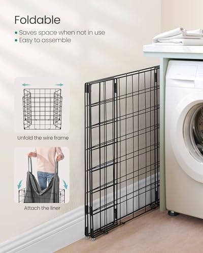 SONGMICS Laundry Hamper, Collapsible, 34.3 Gal. - Image 6