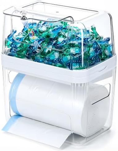 Trash Bag Dispenser & Dishwasher Pod Holder, 3-in-1 Trash Bag Holder Laundry by Unknown