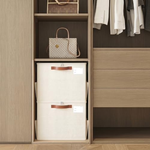 Varhomax Shoe Organizer Box for Closet, Fabric Storage Basket - Image 2