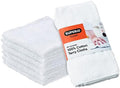 Superio Terry Cloth Rags White Washcloths 100% Cotton 12" Cleaning Cloths by Superio