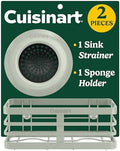 Cuisinart Sink Drain Strainer & Suction Cup Sponge Holder, 2-Piece Set by BestBrands