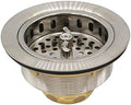 Westbrass A213-07 3-1/2" Wing Nut Twist Style Large Kitchen Sink Basket Strainer by Westbrass