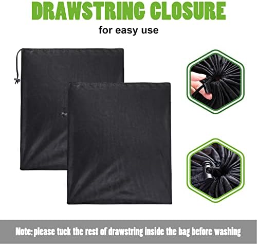 OTraki 20x24 inch Mesh Laundry Bags 2 Pack Fine Mesh Heavy Duty Drawstring Bag - Image 5