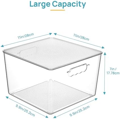 Vtopmart 8 Pack Extra Large Clear Stackable Storage Bins - Image 2