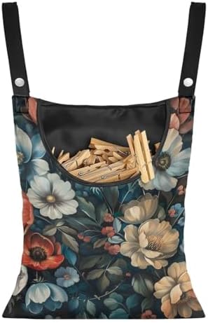 Art Flowers Clothes Pin Bag Holder by CREAMIC