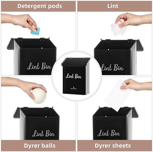 SUBEKYU Magnetic Lint Bin for Laundry Room Organization and Storage - Image 5