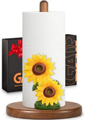 Sunflower Paper Towel Holder, Farmhouse Kitchen Countertop Decor by Unknown