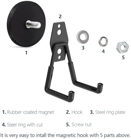 Super Strong Magnetic Hooks Heavy Duty, Magnetic Utility Hooks - Image 3