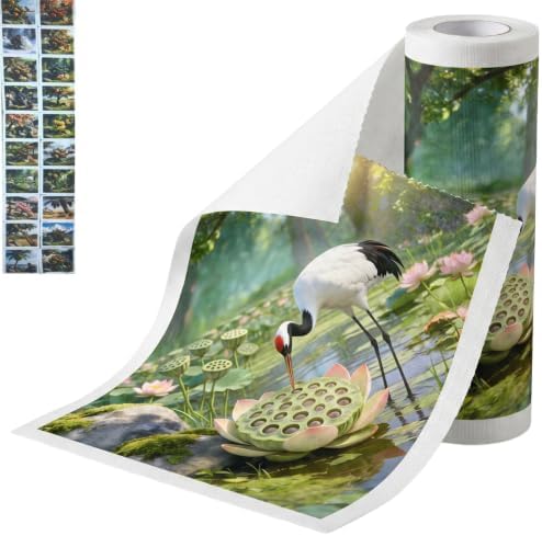 Printed Kitchen Cleaning Cloth Roll, Thick Absorbent Hand-Tear Lazy Cloth by Unknown