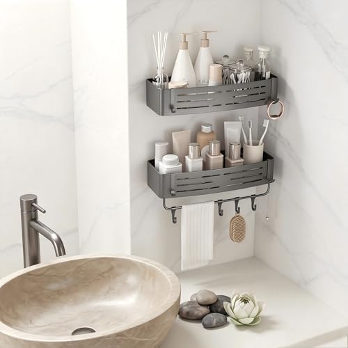 Shower Caddy Suction Cup 1 Pack, Square Shower Shelves - Image 3