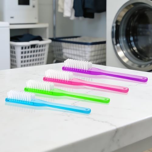 Nail Brush for Cleaning Fingernails Handle Grip Nail Scrubber Brush 4 Pack - Image 2