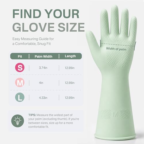 3 Pairs Dishwashing Gloves, Reusable Dish Gloves - Image 6