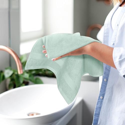 GLAMBURG Ultra Soft 6-Piece Hand Towel Set 16x28-100% Ringspun Cotton - Image 5