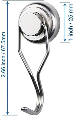 MIKEDE Magnetic Hooks Heavy Duty 80LB+ Swivel Swing Strong Magnet Hook - Image 5