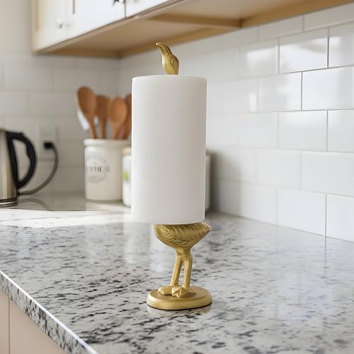 Flamingos Paper Towel Holder Cast Iron Paper Towel Holder Funny Toilet Paper - Image 3
